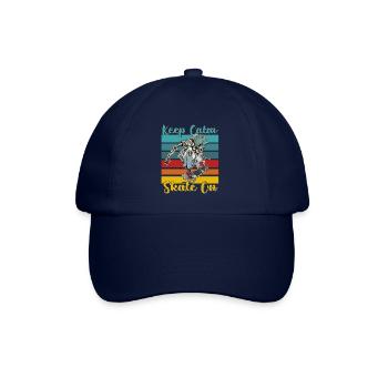 Keep Calm Skate on Skateboarding - Casquette classique - bleu/bleu - Devant