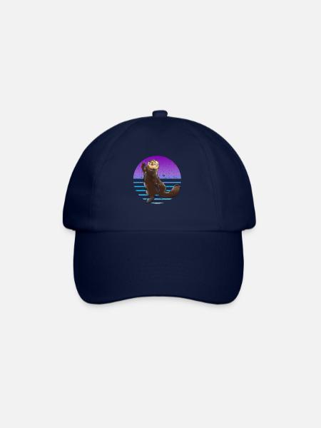 Loutre Rétro - Casquette classique - bleu/bleu