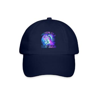 Pretend I'm a sexy Alien - Baseballkappe - Blau/Blau - Vorne