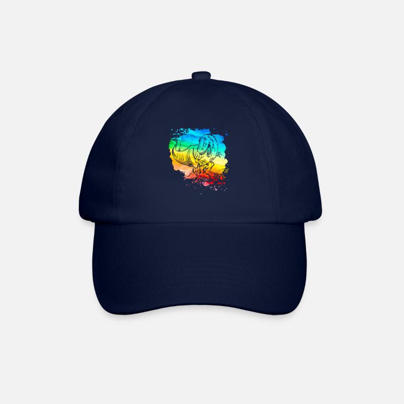 Dinosaurier - Baseballkappe - Blau/Blau