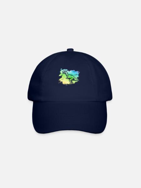 Dinosaurier - Baseballkappe - Blau/Blau