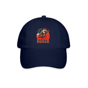 I just love my Boxer - Baseballkappe - Blau/Blau - Vorne