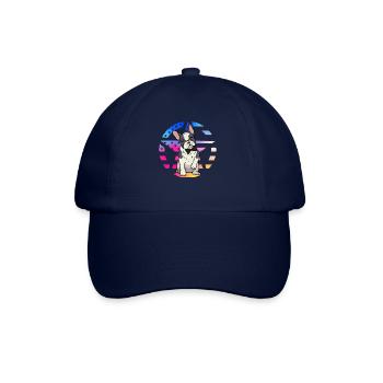 Bouledogue français - Casquette classique - bleu/bleu - Devant