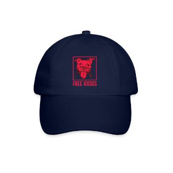 Bisous gratuits Pitbull - Casquette classique - bleu/bleu - Devant