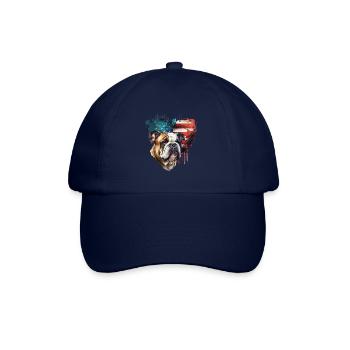 Bulldog anglais États-Unis - Casquette classique - bleu/bleu - Devant