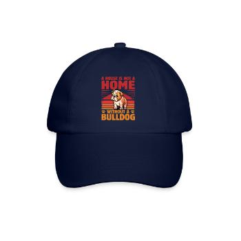 Une maison n’est pas une maison sans bouledogue - Casquette classique - bleu/bleu - Devant