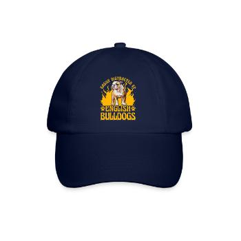 Facilement distrait par les Bulldogs anglais - Casquette classique - bleu/bleu - Devant