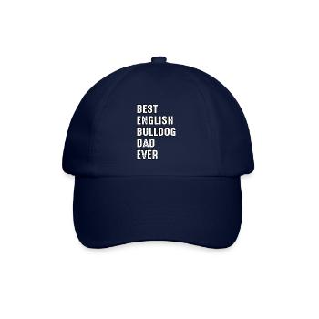 Best English Bulldog Dad ever - Baseball Cap - blue/blue - Front