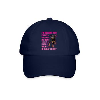 Rottweiler saying - Baseball Cap - blue/blue - Front