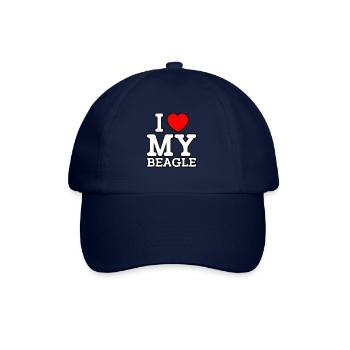 J’aime mon Beagle - Casquette classique - bleu/bleu - Devant