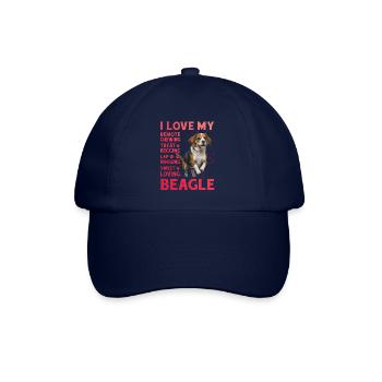 J’aime mon Beagle - Casquette classique - bleu/bleu - Devant