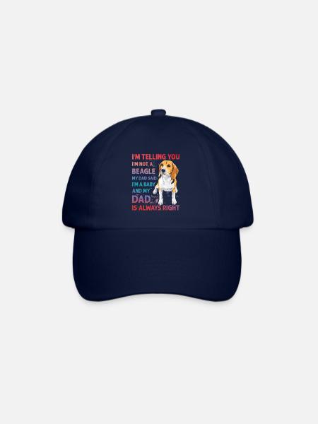 Beagle Lustiger Spruch - Baseballkappe - Blau/Blau