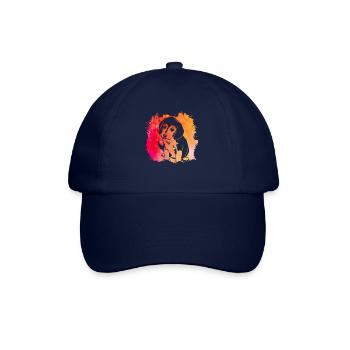 Chien Beagle - Casquette classique - bleu/bleu - Devant