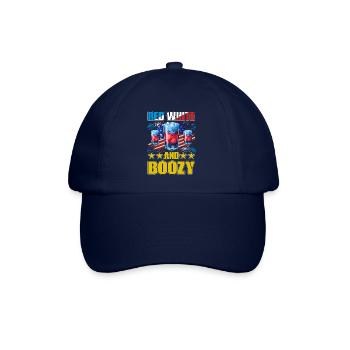 Red White and Boozy 4. Juli - Baseballkappe - Blau/Blau - Vorne