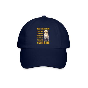 Yes I really love my Labrador - Baseballkappe - Blau/Blau - Vorne