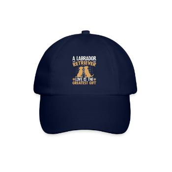 A Labrador Love is the greates Gift - Baseballkappe - Blau/Blau - Vorne