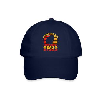 Havanese Dad like a normal Dad but Cooler - Baseballkappe - Blau/Blau - Vorne