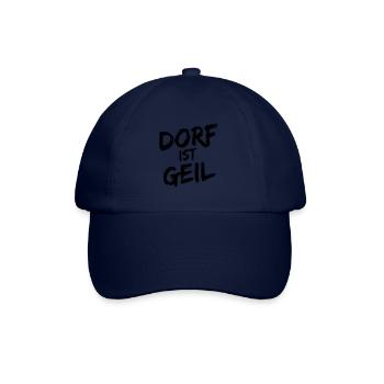 Dorf Spruch Geschenk - Baseballkappe - Blau/Blau - Vorne