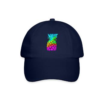Pineapple colorful gift idea fruit cool - Baseball Cap - blue/blue - Front