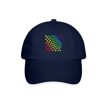 Sterne Regenbogen Geschenkidee - Baseballkappe - Blau/Blau - Vorne