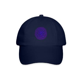 Sterne lila rosa pink violett Geschenkidee - Baseballkappe - Blau/Blau - Vorne
