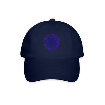 Sterne blau lila Geschenkidee - Baseballkappe - Blau/Blau - Vorne