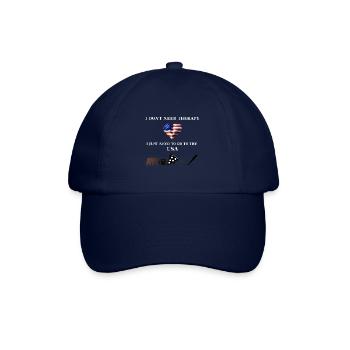 USA Thérapie drôle idée cadeau drôle Amérique - Casquette classique - bleu/bleu - Devant