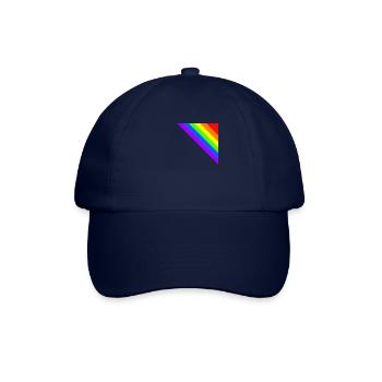 Regenbogen Geschenkidee Ecke bunt - Baseballkappe - Blau/Blau - Vorne