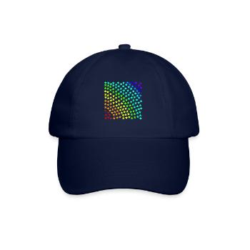 Regenbogen Stern Sterne bunt Geschenkidee Muster - Baseballkappe - Blau/Blau - Vorne