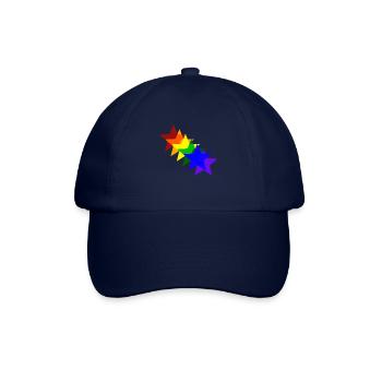 Colorful stars rainbow gift idea - Baseball Cap - blue/blue - Front