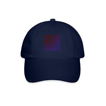 Sterne rot lila Geschenkidee - Baseballkappe - Blau/Blau - Vorne
