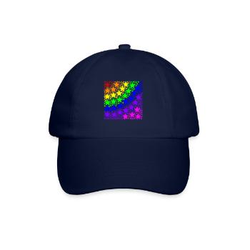 Étoiles arc-en-ciel idée cadeau coloré LGBT LGBTQ - Casquette classique - bleu/bleu - Devant