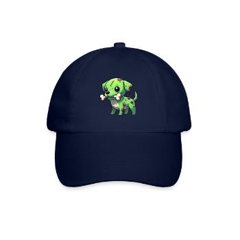Mignon Halloween chien zombie beagle avec os - Casquette classique - bleu/bleu - Devant