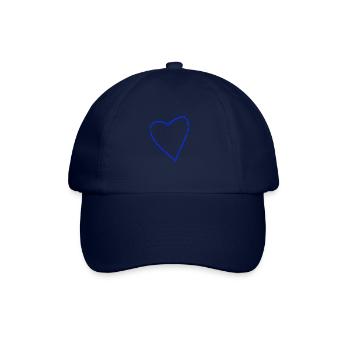 Blue Heart Gift Idea Love in Love - Baseball Cap - blue/blue - Front