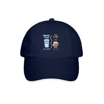 Gift idea water and tea normal body / my body - Baseball Cap - blue/blue - Front