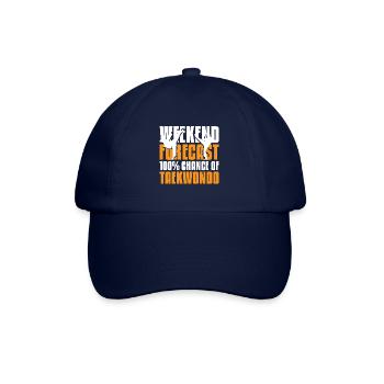 Weekend forecast 100% chance of Taekwondo - Baseballkappe - Blau/Blau - Vorne