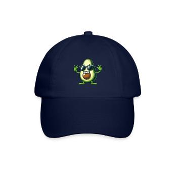Cool avocado with sunglasses Funny design - Baseball Cap - blue/blue - Front