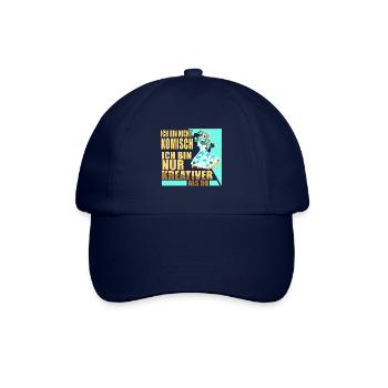 Ich bin nicht Komisch ich bin nur kreativer als du - Baseballkappe - Blau/Blau - Vorne