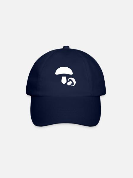 Pilze, Pilze sammeln - Baseballkappe - Blau/Blau