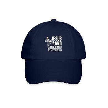 Jesus and Taekwondo saved me life - Baseballkappe - Blau/Blau - Vorne