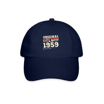 65th Birthday, Born 1959 ORIGINAL 1959 - Baseball Cap - blue/blue - Front