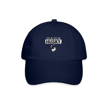 Love me Love my Husky - Baseballkappe - Blau/Blau - Vorne