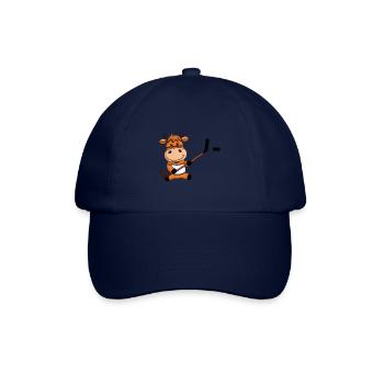 Cute Cow Hockey Player - Baseball Cap - blue/blue - Front