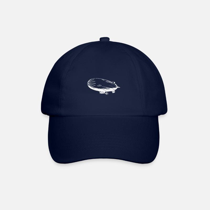 Silhouette d’un dirigeable – Stylé - Casquette classique - bleu/bleu
