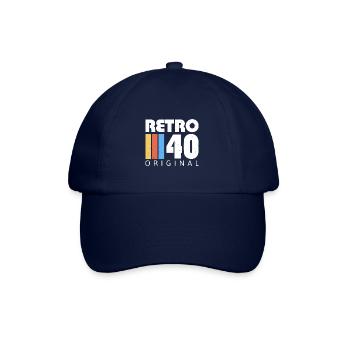 Anniversaire des années 1940 né dans les années 1940 rétro Vintage - Casquette classique - bleu/bleu - Devant