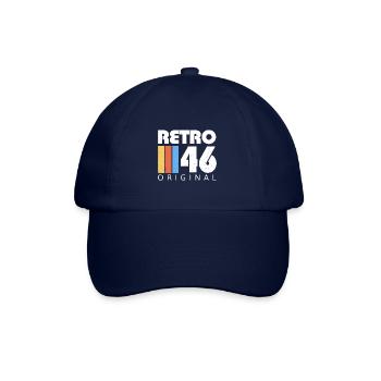 1946 Birthday Born In 1946 Retro Vintage - Baseball Cap - blue/blue - Front