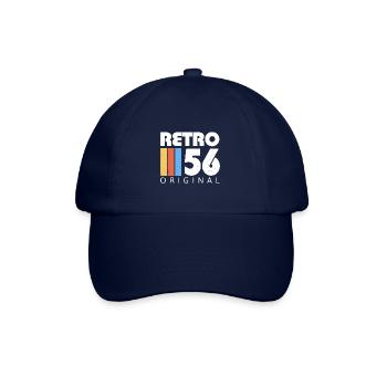 1956 Anniversaire Né En 1956 Rétro Vintage - Casquette classique - bleu/bleu - Devant