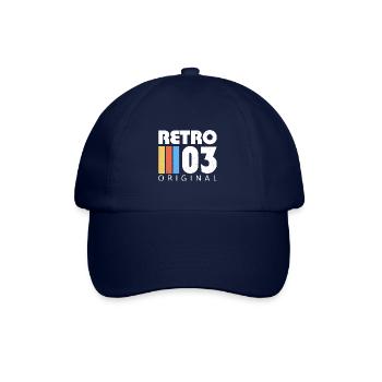 2003 Anniversaire Né En 2003 Rétro Millésime - Casquette classique - bleu/bleu - Devant