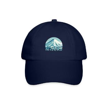 Niseko Japan: Mount Yotei Winter Landscape - Baseball Cap - blue/blue - Front