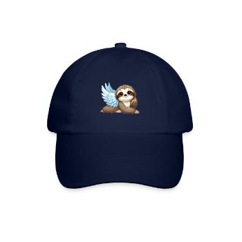 Ange paresseux mignon avec des ailes dans le style de dessin animé - Casquette classique - bleu/bleu - Devant